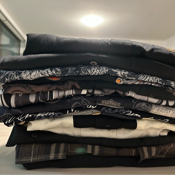Lot of 15-16 Harley Davidson shirts - Picture 2 of 14